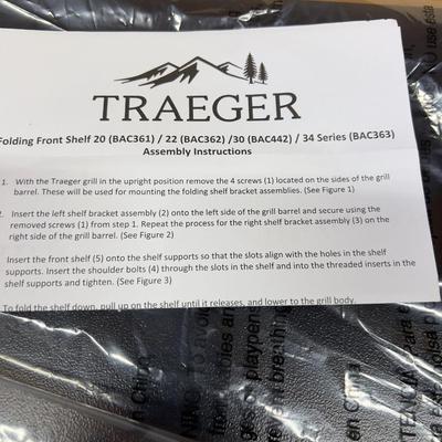 Folding Front Shelf for the TRAEGER 