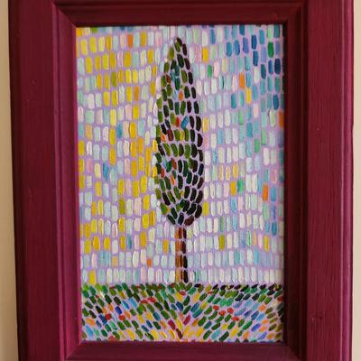 Original Pointilism Painting