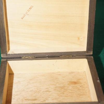 ANTIQUE PAIR OF RUSSIAN -HAND CARVED & PAINTED FOLK ART BOXES