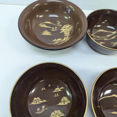 Lacquered Bowls Asian Design