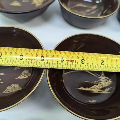 Lacquered Bowls Asian Design
