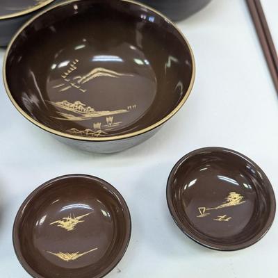 Lacquered Bowls Asian Design