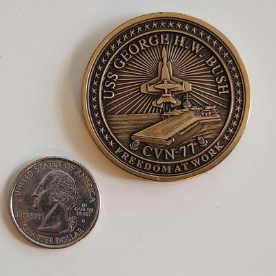 USS Bush Commissioned Commemorative Medallion