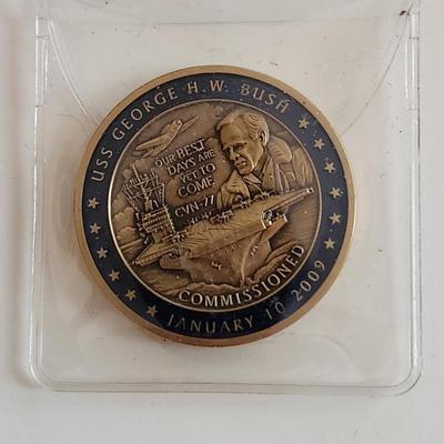 USS Bush Commissioned Commemorative Medallion