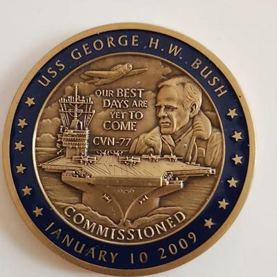 USS Bush Commissioned Commemorative Medallion