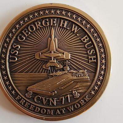 USS Bush Commissioned Commemorative Medallion