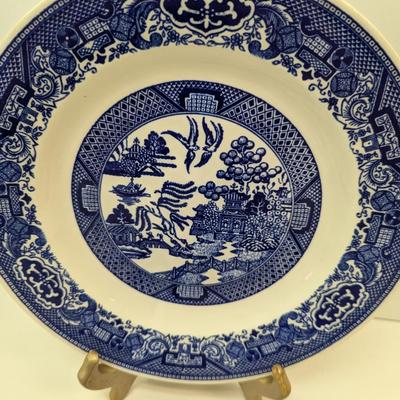 14 Pieces Of Vintage Willow Ware By Royal China Dishes