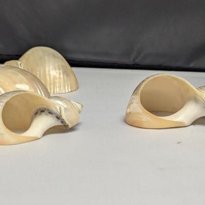 Vintage Mother Of Pearl Shell Napkin Rings