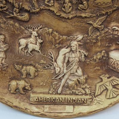 Arrow American Indian Wood Plate Native Western