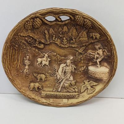 Arrow American Indian Wood Plate Native Western