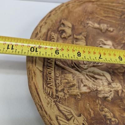 Arrow American Indian Wood Plate Native Western