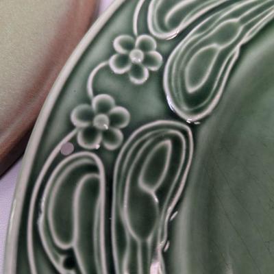 Frankoma Pottery Sequoyah's Cherokee & Dragonfly Plate