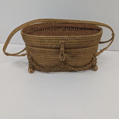 Vintage Hand Woven Rattan Shoulder Bag
