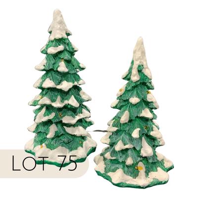 Lot 75 | Lighted Snow Capped Trees