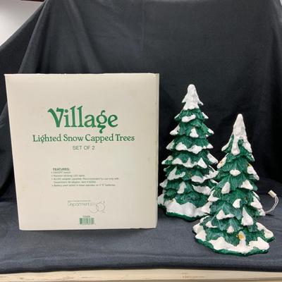 Lot 75 | Lighted Snow Capped Trees
