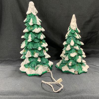Lot 75 | Lighted Snow Capped Trees