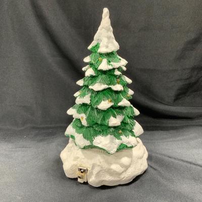 Lot 76 | Lighted Snow Capped Revolving Tree