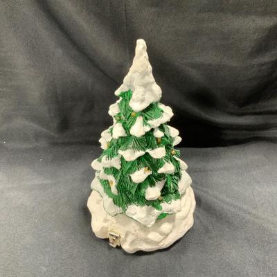 Lot 76 | Lighted Snow Capped Revolving Tree