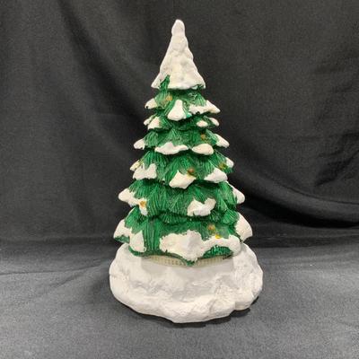 Lot 78 | Lighted Snow Capped Revolving Tree