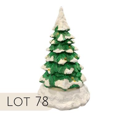 Lot 78 | Lighted Snow Capped Revolving Tree