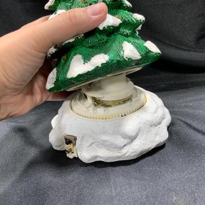 Lot 78 | Lighted Snow Capped Revolving Tree