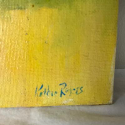 146 Original Oil Painting "Three's a Crowd" by Kathie Rogers