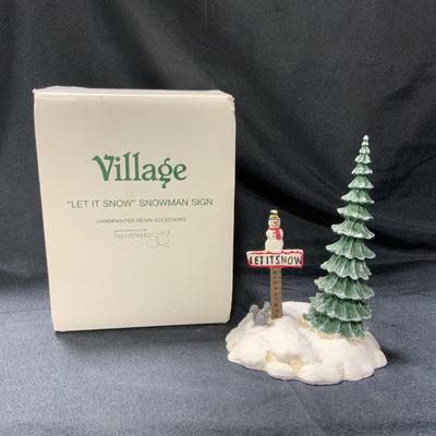 Lot 80 | Let It Snow Snowman Sign