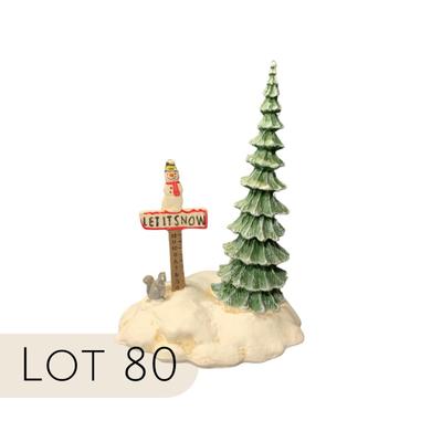 Lot 80 | Let It Snow Snowman Sign