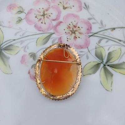 14K Cameo Dual Purpose = Pin and Necklace