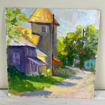 150 Original Oil Painting " Small Town America" by Kathie Rogers