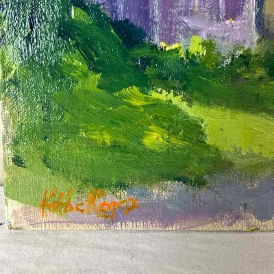 150 Original Oil Painting " Small Town America" by Kathie Rogers