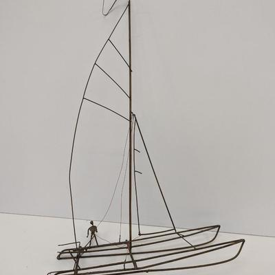 Metal Silhouette Catamaran