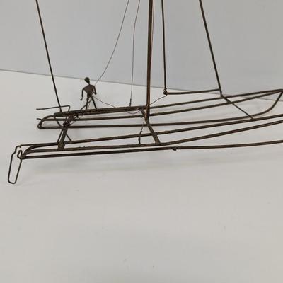 Metal Silhouette Catamaran