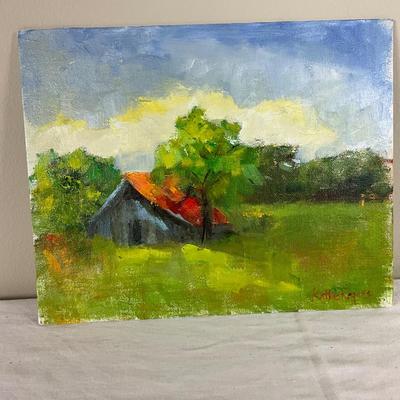 154 Original Oil Painting "Abandoned" by Kathie Rogers