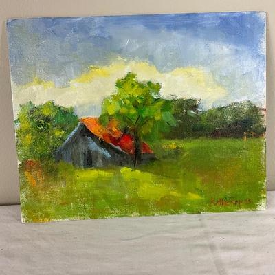 154 Original Oil Painting "Abandoned" by Kathie Rogers