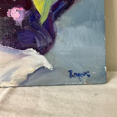 162 Original Oil Painting "Sunflowers" by Kathie Rogers