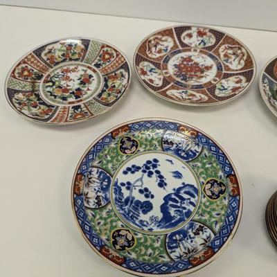 Asian Dessert Plates & Lacquered Coasters