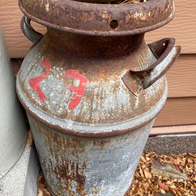 Vintage milk can