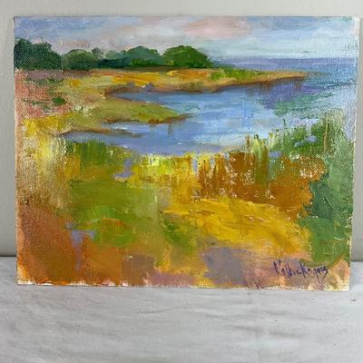163 Original Oil Painting "Marsh #2" by Kathie Rogers