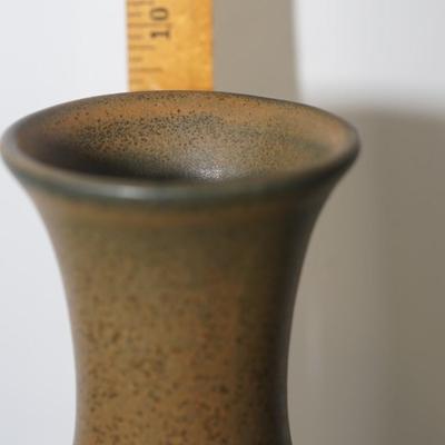 HYALYN POTTERY VASE "ORANGE TREE OF LIFE" 10"