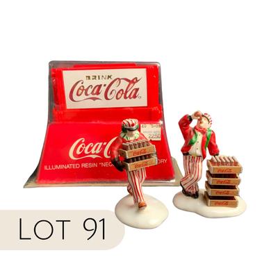 Lot 91 | Coca Cola Lit Sign | Delivery Drivers