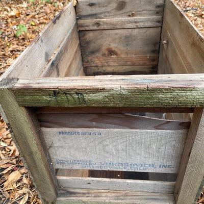 Vintage wood crate