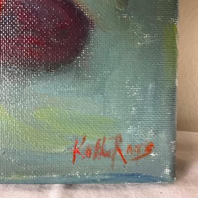 167 Original Oil Painting " An Apple a Day" by Kathie Rogers