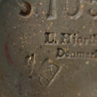 PAIR OF MID-CENTURY MODERN POTTERY VASES HALM HOGANAS (SWEDEN), L. HJORTH