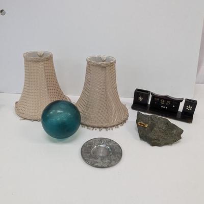 Hand Blown Glass Ball - Decorative Lamps - Desk Pen/Pencil/Calendar Set