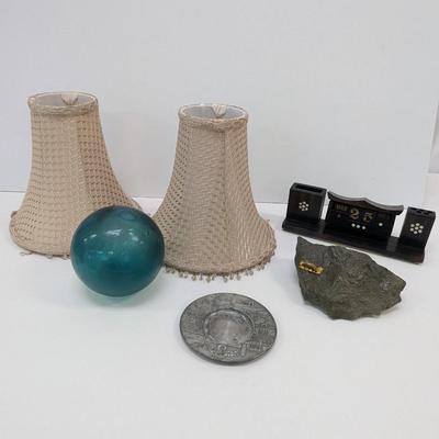 Hand Blown Glass Ball - Decorative Lamps - Desk Pen/Pencil/Calendar Set