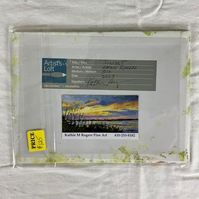 168 Original Oil Painting "Sunset" by Kathie Rogers