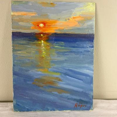168 Original Oil Painting "Sunset" by Kathie Rogers