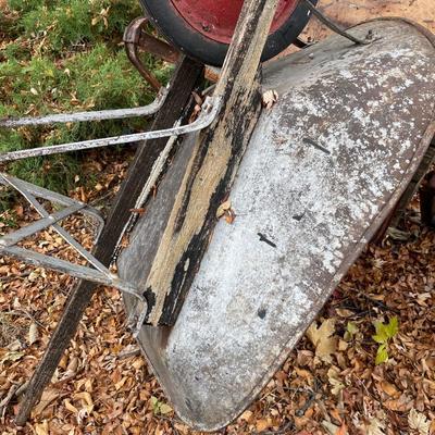 Bunch of wheelbarrow parts