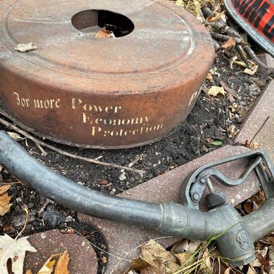 Car part and 2 gas hoses
